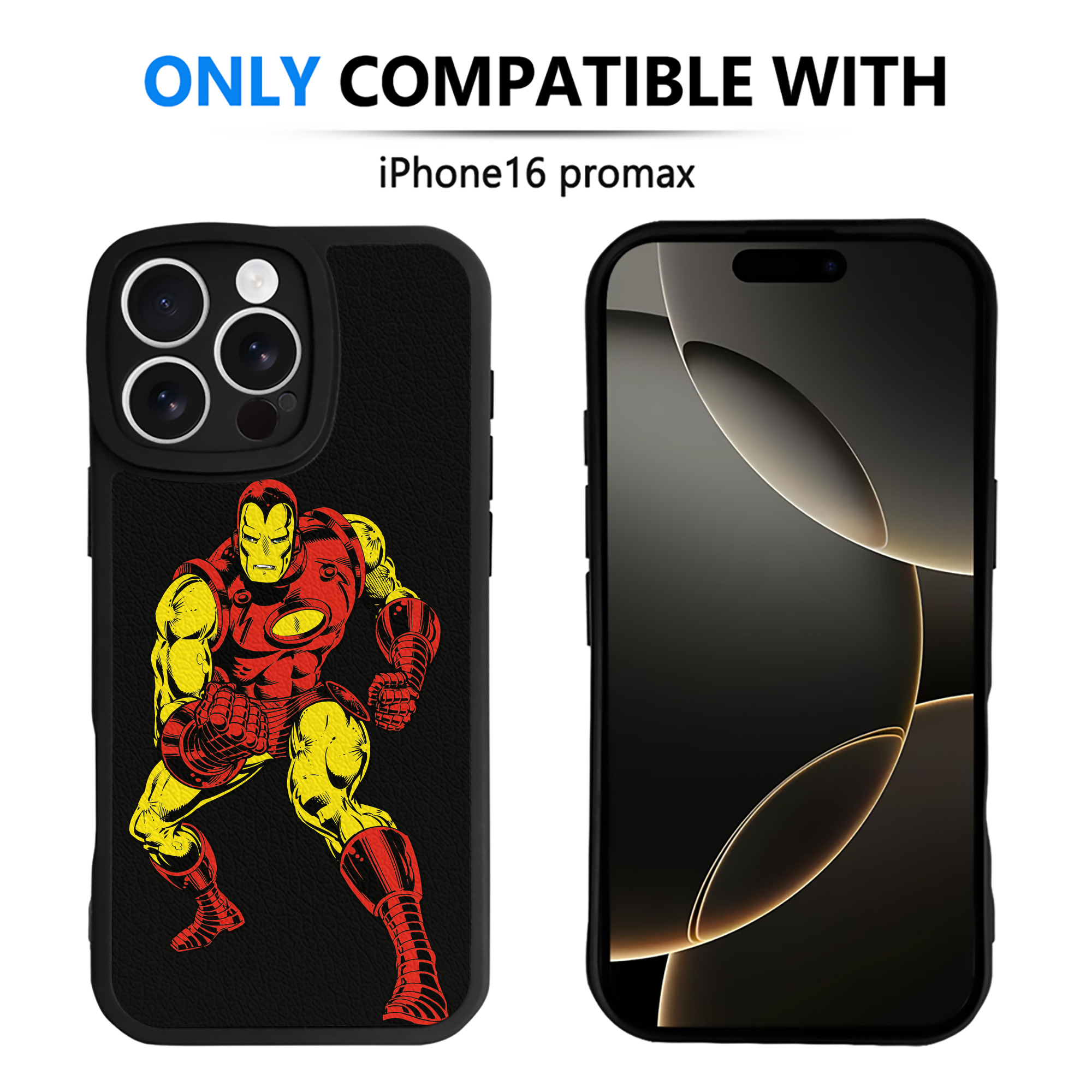 （画像用） アベンジャーズ The Avengers 【iPhone 16シリーズ対応】シリコンスマホケース（レザー調） 材質：シリコン